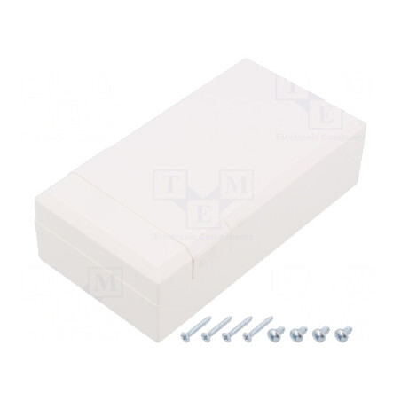 Carcasă Universală ABS Albă 67x125x40mm | Electronic-mag.ro | Componente Electronice