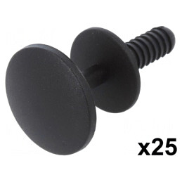 Diblu Poliamidă Neagră 18,4mm 25buc | Electronic-mag.ro | Componente Electronice