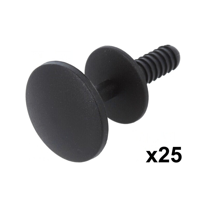 Diblu Poliamidă Neagră 18,4mm 25buc | Electronic-mag.ro | Componente Electronice