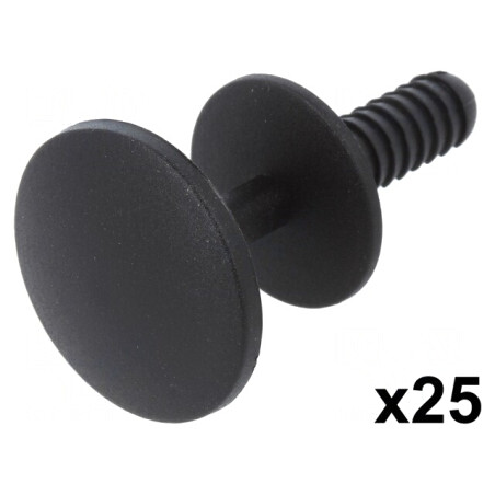 Diblu Poliamidă Neagră 18,4mm 25buc | Electronic-mag.ro | Componente Electronice