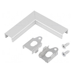 Conector Aluminiu 90° SLIM8 | Electronic-mag.ro | Componente Electronice