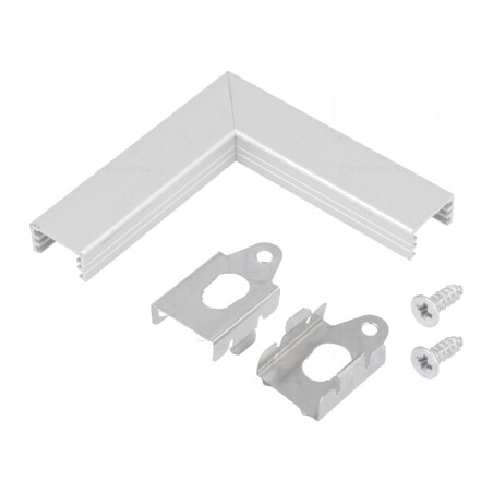 Conector Aluminiu 90° SLIM8 | Electronic-mag.ro | Componente Electronice