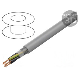 Cablu F-C-PURö-JZ 5G1mm2 Ecranat Cupru Cositorit
