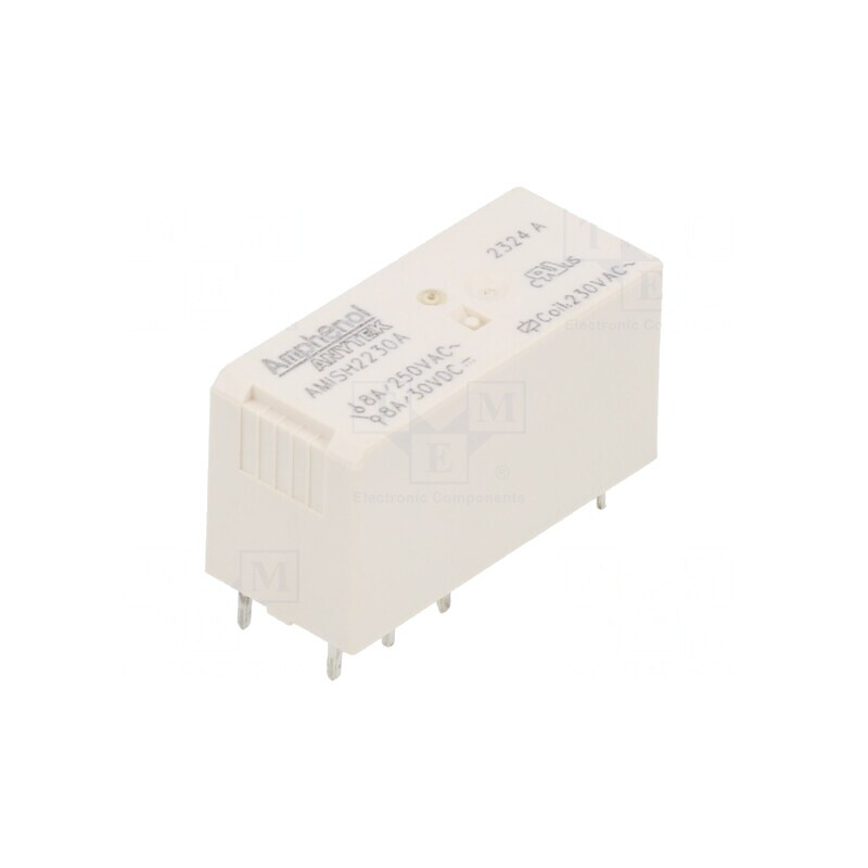 Releu Electromagnetic DPDT 230VAC 8A PCB | Electronic-mag.ro | Componente Electronice