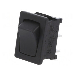 Comutator Bascule ON-ON 10A/24VDC Negru | Electronic-mag.ro | Componente Electronice