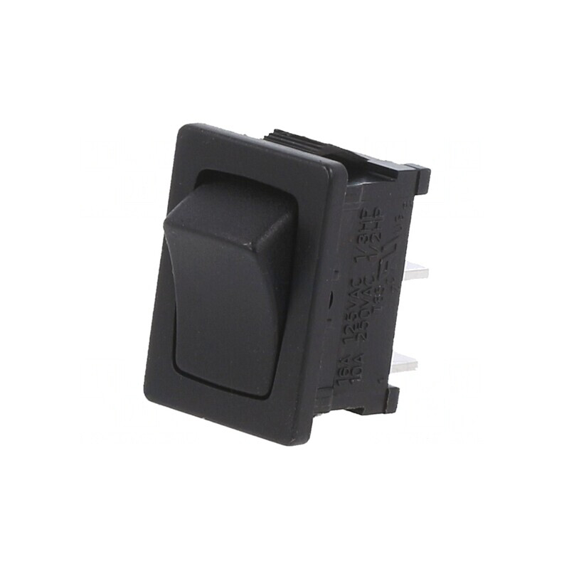 Comutator Bascule ON-ON 10A/24VDC Negru | Electronic-mag.ro | Componente Electronice