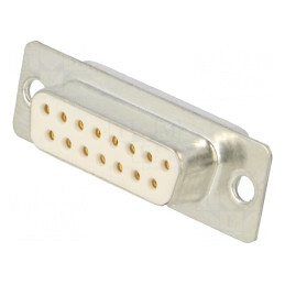 Conector D-Sub 15-Pin Mamă Aurit pentru Cablu | Electronic-mag.ro | Componente Electronice