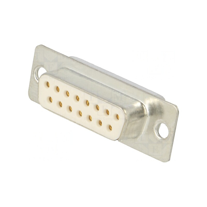 Conector D-Sub 15-Pin Mamă Aurit pentru Cablu | Electronic-mag.ro | Componente Electronice Conector D-Sub 15-Pin Mamă Aurit pentru Cablu | Electronic-mag.ro | Componente Electronice