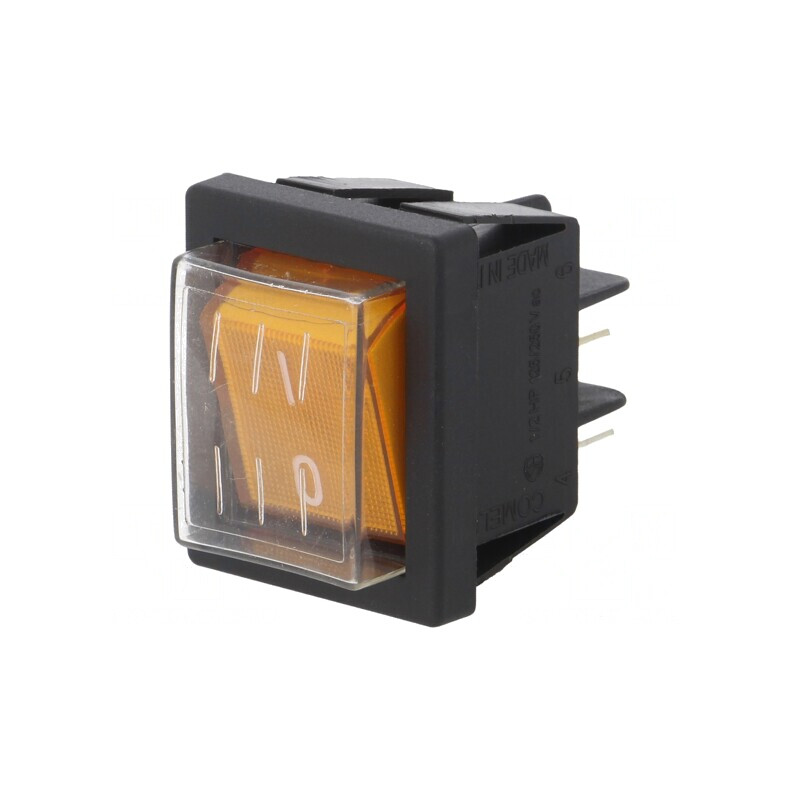 Comutator Basculant ON-OFF 16A 250V Portocaliu | Electronic-mag.ro | Componente Electronice