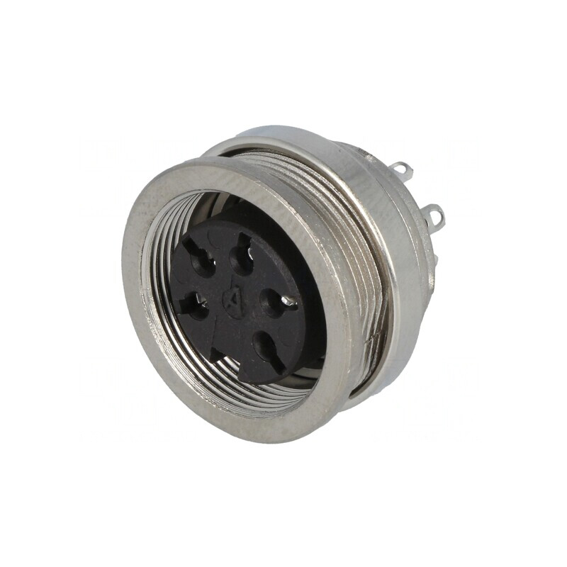 Conector M16 Soclu Mamă 5 PIN 5A 300V IP40 | Electronic-mag.ro | Componente Electronice