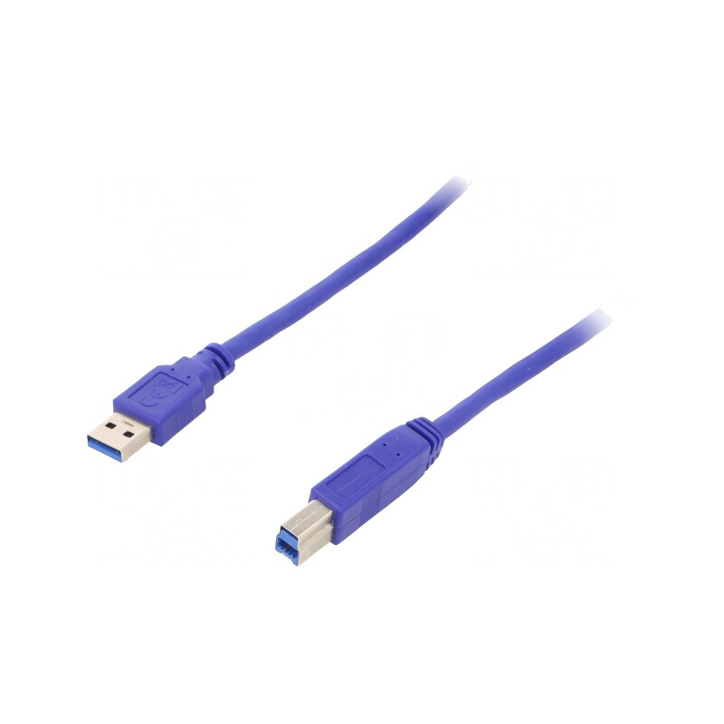Cablu USB 3.0 A-B Aurit 3m Albastru PVC | Electronic-mag.ro | Componente Electronice Cablu USB 3.0 A-B Aurit 3m Albastru PVC | Electronic-mag.ro | Componente Electronice