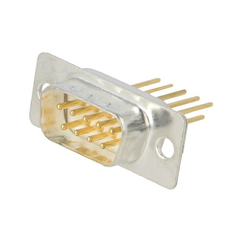Conector D-Sub 9-Pin Tată PCB Unghi Aurit | Electronic-mag.ro | Componente Electronice