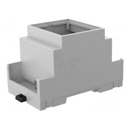 Carcasă pentru șină DIN, 90x53,2x53mm, gri PPO | Electronic-mag.ro | Componente Electronice
