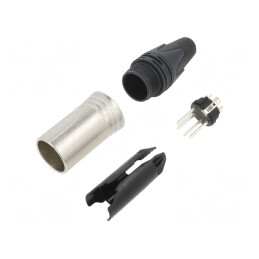 Mufă XLR Tată 4 Pin pentru Cablu | Electronic-mag.ro | Componente Electronice