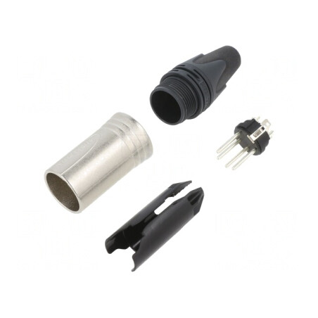 Mufă XLR Tată 4 Pin pentru Cablu | Electronic-mag.ro | Componente Electronice