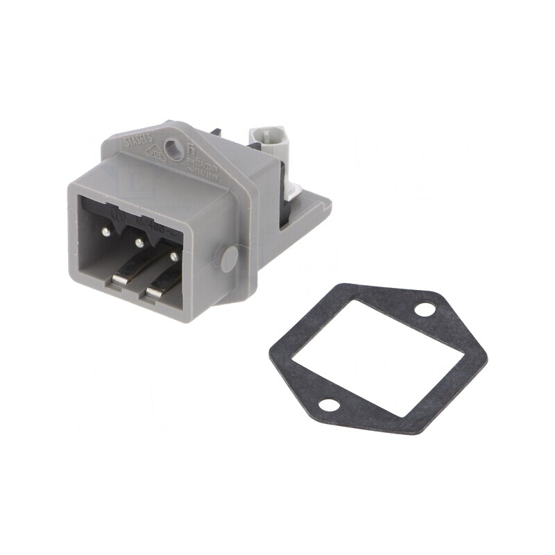 Conector dreptunghiular ST 3 pini cositorit IP54 | Electronic-mag.ro | Componente Electronice Conector dreptunghiular ST 3 pini cositorit IP54 | Electronic-mag.ro | Componente Electronice