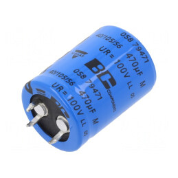 Condensator Electrolitic SNAP-IN 470uF 100V 22x30mm | Electronic-mag.ro | Componente Electronice