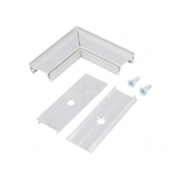 Conector 90° Aluminiu Natural SURFACE10 | Electronic-mag.ro | Componente Electronice
