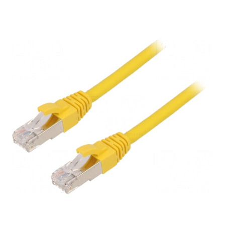 Patch Cord ETHERLINE Cat.6a S/FTP LSZH Galben | Electronic-mag.ro | Componente Electronice