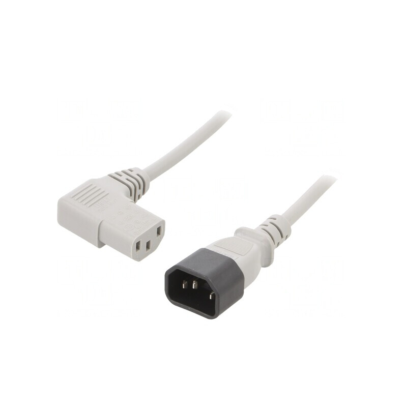 Cablu Alimentare IEC C13 la C14 3m Gri 10A | Electronic-mag.ro | Componente Electronice Cablu Alimentare IEC C13 la C14 3m Gri 10A | Electronic-mag.ro | Componente Electronice