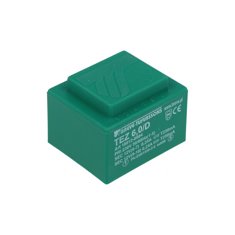 Transformator Încapsulat 6VA 230V 12V PCB | Electronic-mag.ro | Componente Electronice