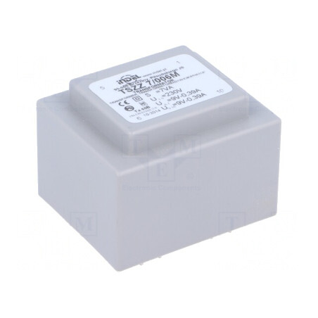 Transformator Încapsulat 7VA 230VAC 9V 9V PCB | Electronic-mag.ro | Componente Electronice