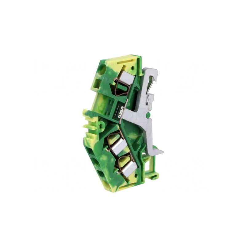 Terminal Îmbinare Șine 0,08-4mm2 Piste 1 Borne 3 Galben-Verde | Electronic-mag.ro | Componente Electronice