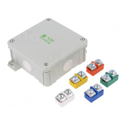 Carcasă de conexiuni 98x98x46mm pentru perete | Electronic-mag.ro | Componente Electronice