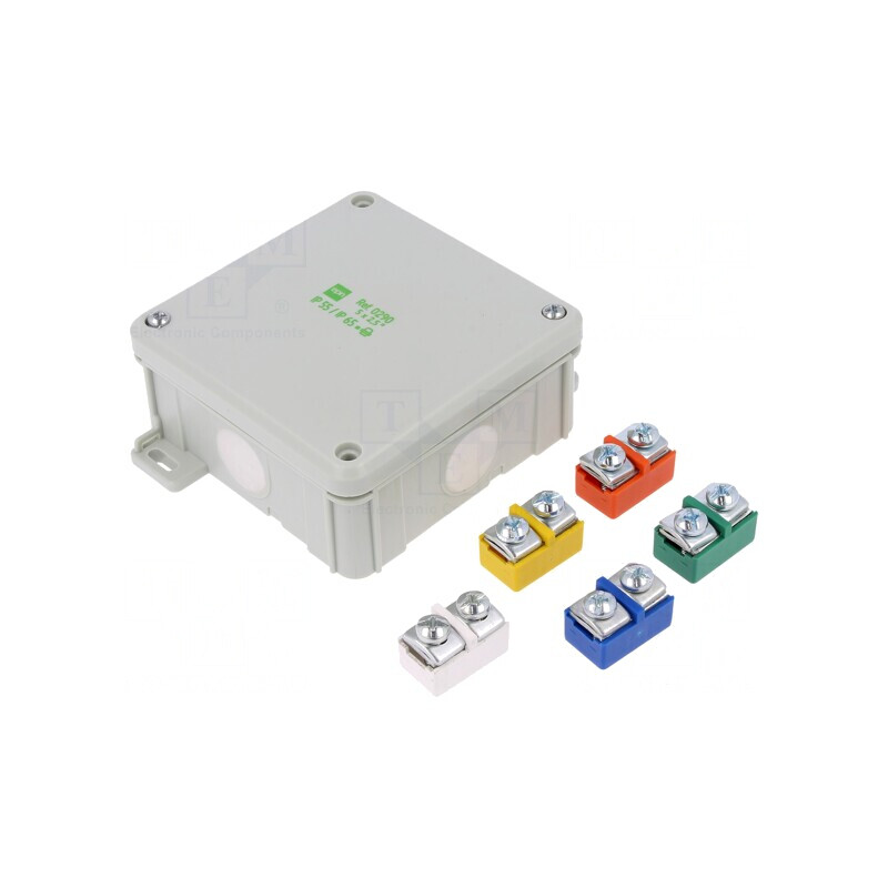 Carcasă de conexiuni 98x98x46mm pentru perete | Electronic-mag.ro | Componente Electronice