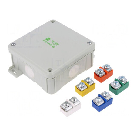 Carcasă de conexiuni 98x98x46mm pentru perete | Electronic-mag.ro | Componente Electronice
