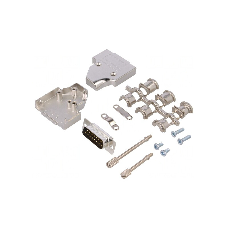 Conector D-Sub 15-Pini Mufă Tată Neagră pentru Lipire Pe Cablu | Electronic-mag.ro | Componente Electronice Conector D-Sub 15-Pini Mufă Tată Neagră pentru Lipire Pe Cablu | Electronic-mag.ro | Componente Electronice