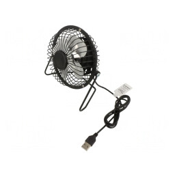 Ventilator USB Negru 1m | Electronic-mag.ro | Componente Electronice