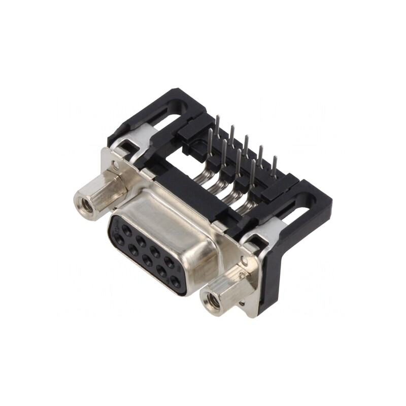 9-Pin D-Sub Female Socket 90° THT | Electronic-mag.ro | Componente Electronice