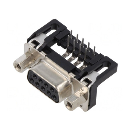 9-Pin D-Sub Female Socket 90° THT | Electronic-mag.ro | Componente Electronice