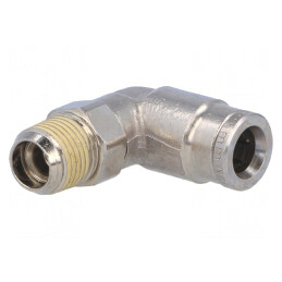 Racord push-in unghi alamă nichelată BSP 1/8 | Electronic-mag.ro | Componente Electronice
