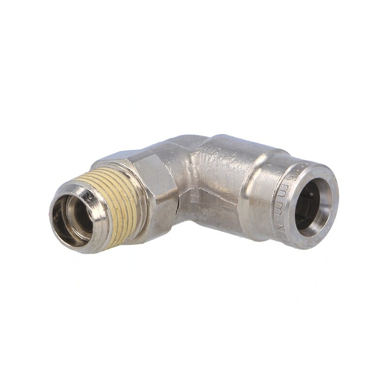 Racord push-in unghi alamă nichelată BSP 1/8 | Electronic-mag.ro | Componente Electronice