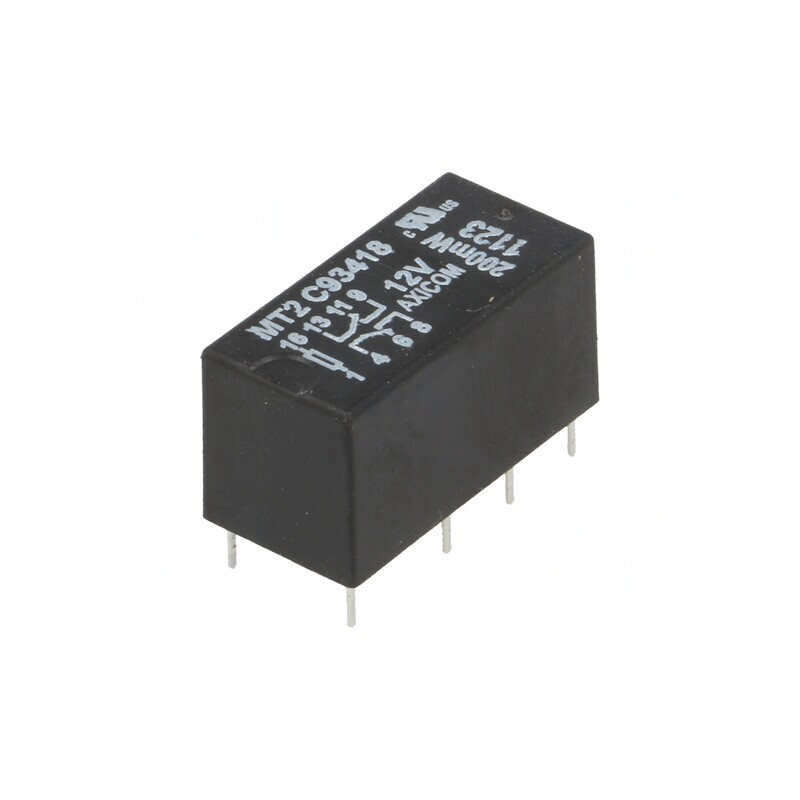 Releu Electromagnetic DPDT 12VDC 250VAC 2A PCB | Electronic-mag.ro | Componente Electronice