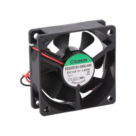 Ventilator DC Axial 12V 60x60x20mm | Electronic-mag.ro | Componente Electronice