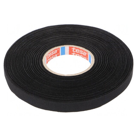 Bandă Textilă Automotive Neagră 9mm x 25m | Electronic-mag.ro | Componente Electronice