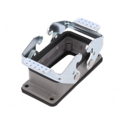 Carcasă pentru Conectori HDC D10B Drept IP65 Gri | Electronic-mag.ro | Componente Electronice