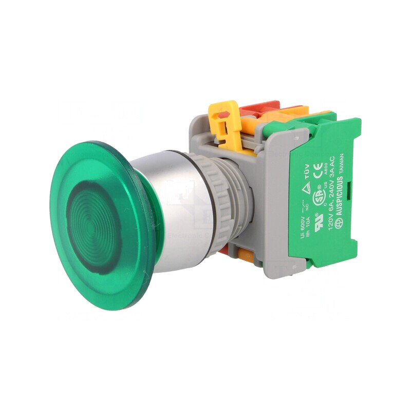 Comutator de Apăsare 22mm 1NC 1NO | Electronic-mag.ro | Componente Electronice