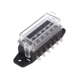 Cutii de siguranţe 100A 19mm cu împingere piste 6 | Electronic-mag.ro | Componente Electronice