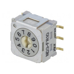 Întrerupător codificare DEC/BCD Poz: 10 verticală ND3 | Electronic-mag.ro | Componente Electronice