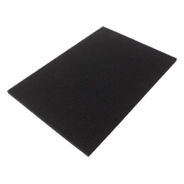 Burete Electroconductor ESD 345x245x10mm Negru | Electronic-mag.ro | Componente Electronice