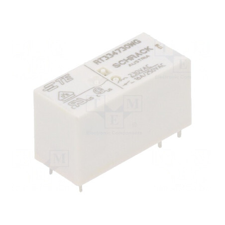 Releu Electromagnetic 230VAC 16A THT | Electronic-mag.ro | Componente Electronice