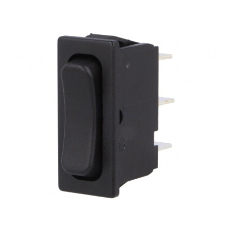 Comutator Rocker SPDT 6A/250VAC Negru | Electronic-mag.ro | Componente Electronice