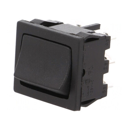 Comutator Basculant DPDT Negru 10A ON-ON | Electronic-mag.ro | Componente Electronice