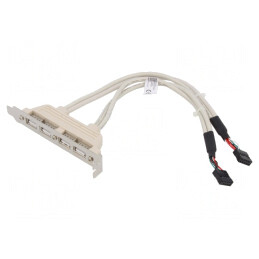 Adaptor Brățară USB 2.0 Nichelat 0.25m Bej | Electronic-mag.ro | Componente Electronice