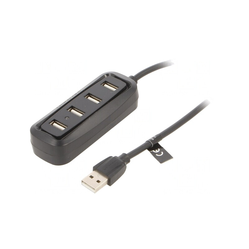 Hub USB 2.0 Negru cu 4 Porturi 480Mbps | Electronic-mag.ro | Componente Electronice Hub USB 2.0 Negru cu 4 Porturi 480Mbps | Electronic-mag.ro | Componente Electronice