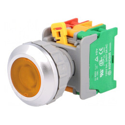 Comutator acționat prin apăsare 30mm 1 NC NO | Electronic-mag.ro | Componente Electronice
